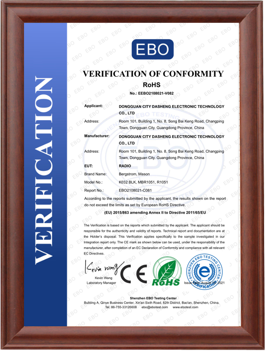 About  CE Rosh Certificates